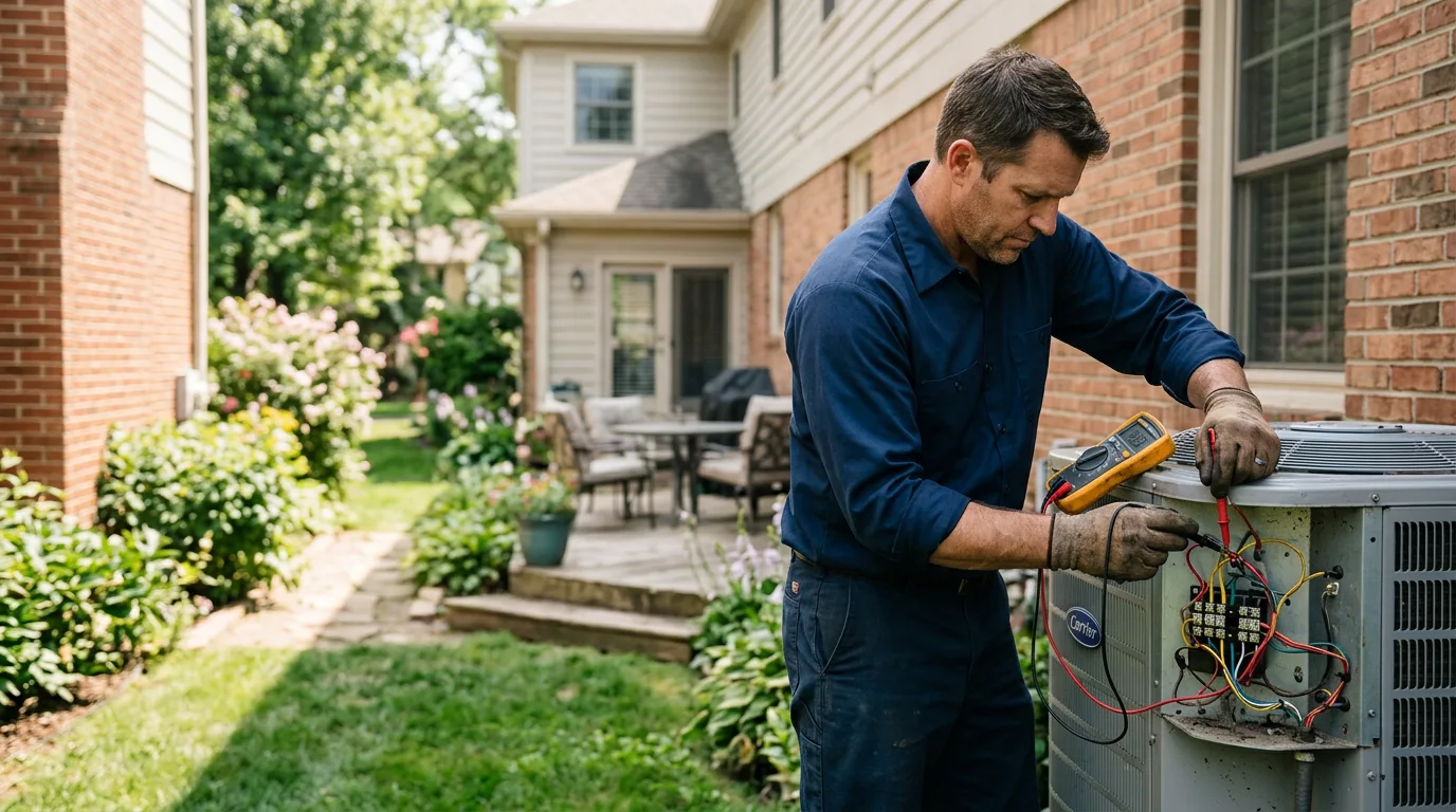 HVAC technician working near San Tan Valley, AZ